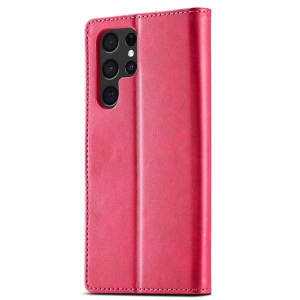 LC.IMEEKE Samsung Galaxy S25 Ultra flip case - Ruusu Pink