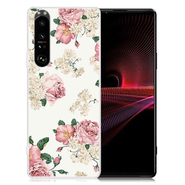 Deco Sony Xperia 1 III Etui - Utsøkt Blomst Multicolor