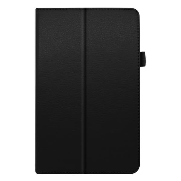 Lenovo Tab M8 Litchi Lær Flippetui - Svart Black