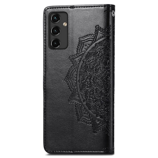 Mandala Samsung Galaxy A14 Flip Etui - Sort Black