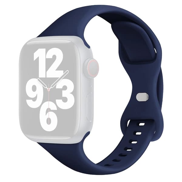 Apple Watch 49mm / 45mm / 44mm / 42mm Silikonklokkerem - Midnattsblå Blue
