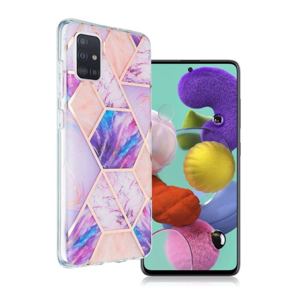 Marble design Samsung Galaxy A51 kotelot - Vaaleanvioletti Purple