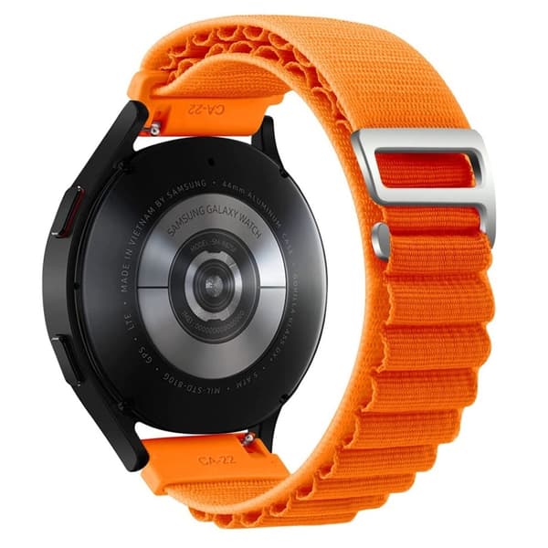 22mm Universal nylon kellohihna - Oranssi Orange