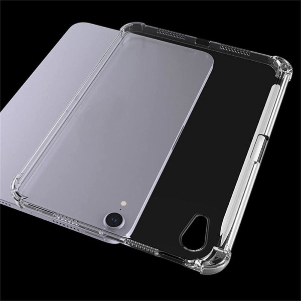 iPad Mini 6 (2021) TPU transparent cover with side pen holder Transparent