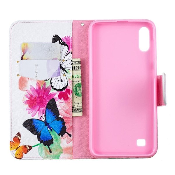 Wonderland Samsung Galaxy A10 etui - Livlige Sommerfugle Multicolor