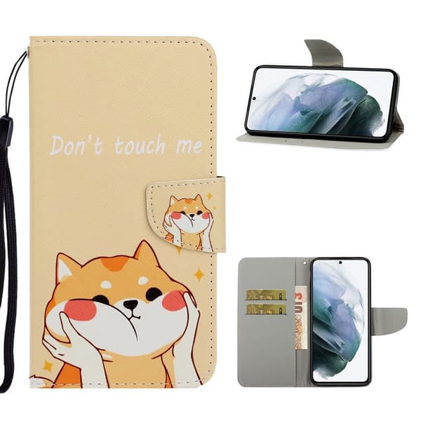 Wonderland Samsung Galaxy S21 FE Flippetui - Hund Brown