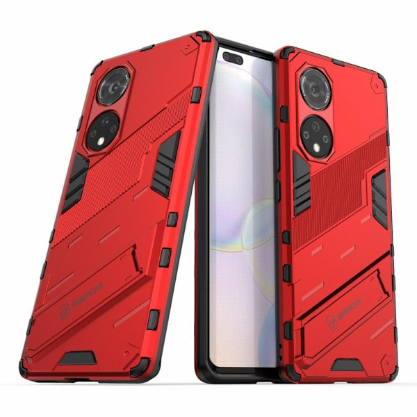 Shockproof Hybrid Suojakuori With A Modern Touch For Huawei Nova 9 Pro / Honor 50 Pro - Punainen Red