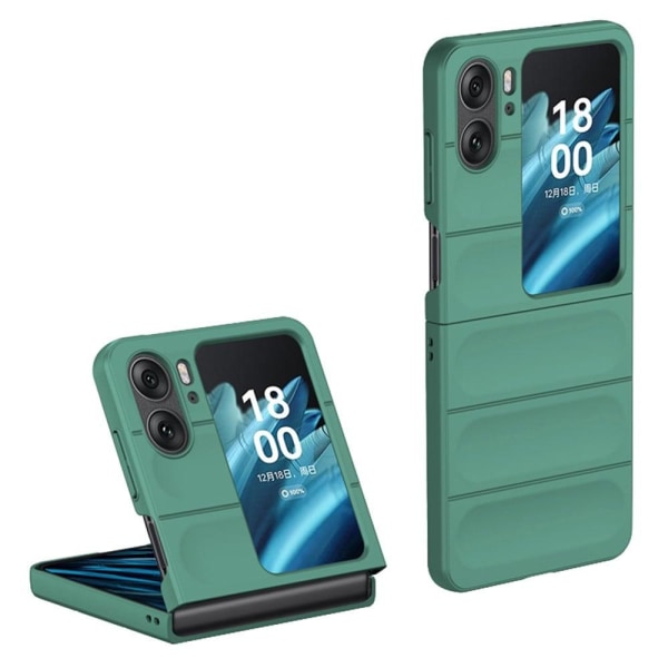 Mjukt greppformat Oppo Find N2 Flip skal - Grön Grön