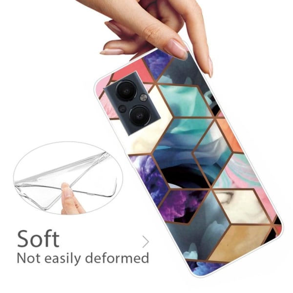 Marble OnePlus Nord N20 5G Etui - Farverig Terning Tile Multicolor