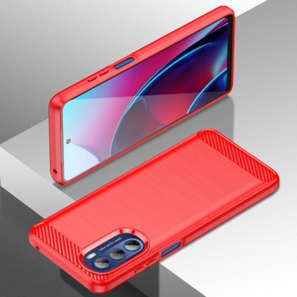 Carbon Flex Motorola Moto G Stylus 5G (2022) skal - Röd Röd