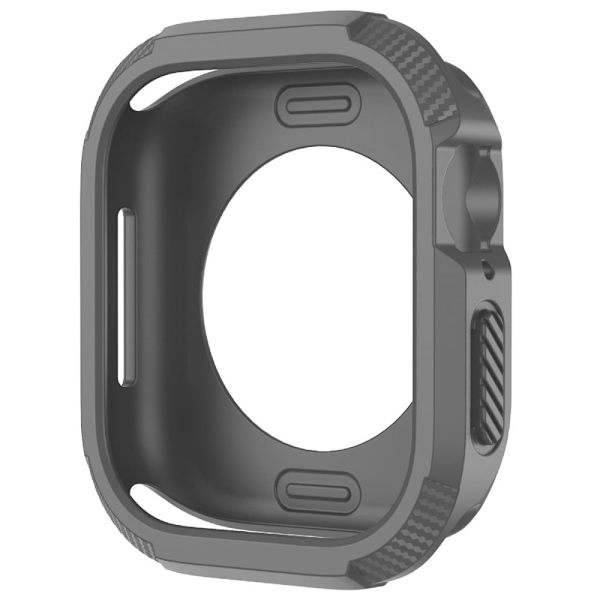 Apple Watch Series 10 42mm Skyddsfodral Robust Flexibelt Klockfodral - Grå Silvergrå