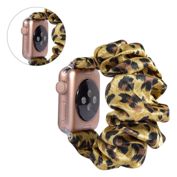 Apple Watch Series 5 40mm cool stof Mønster urrem - Leopard Møns Multicolor