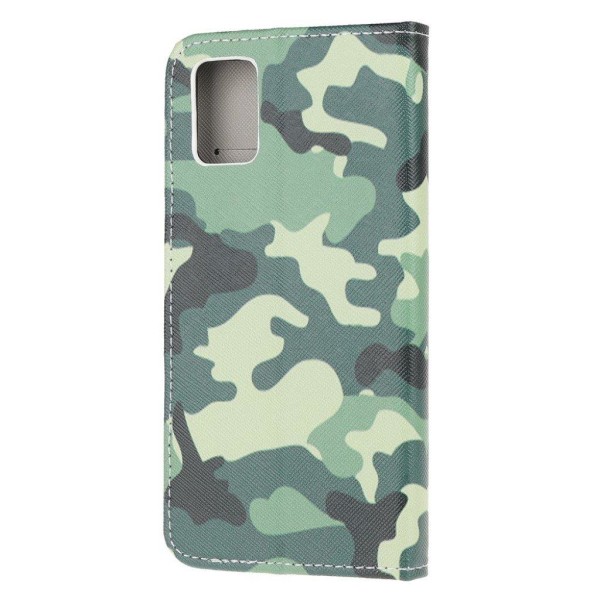 Wonderland Samsung Galaxy M31s flip case - Camouflage Pattern Green
