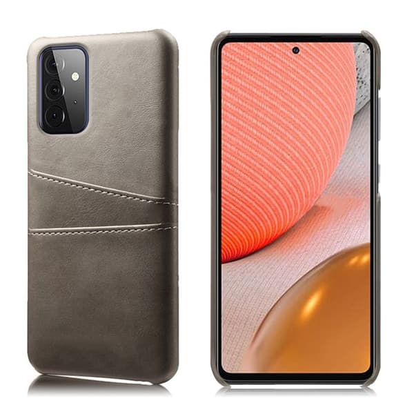 Dual Card Samsung Galaxy A72 5G kotelot - Harmaa Silver grey