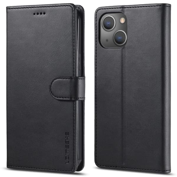 LC.IMEEKE iPhone 15 Plus Flippetui - Svart Black