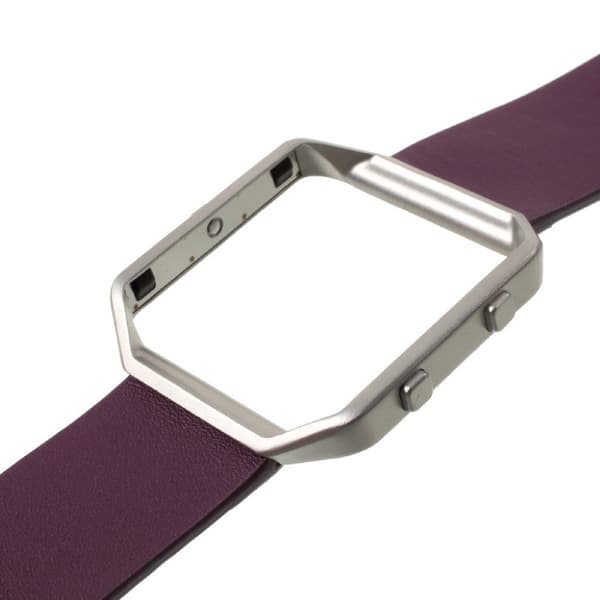 Fitbit Blaze Læder blød og holdbar rem - Lilla Purple