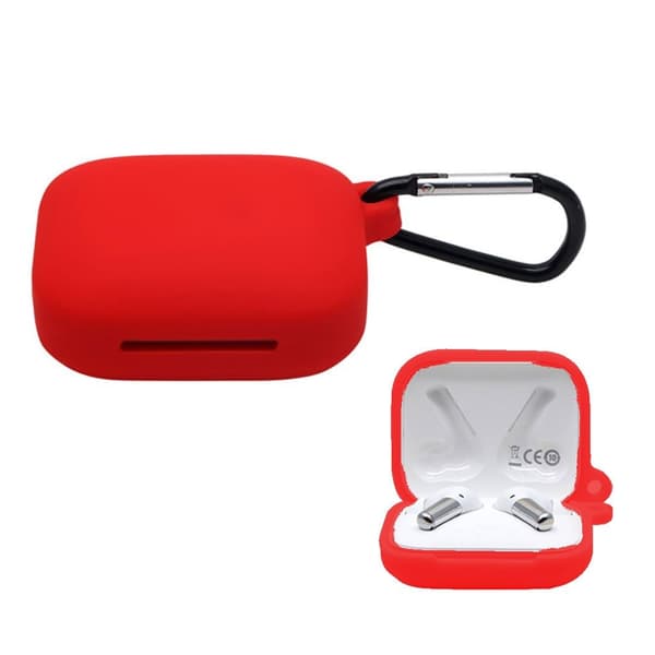 OnePlus Buds Pro silikonveske med spenne - Rød Red