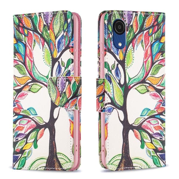 Wonderland Samsung Galaxy A03 Core Flip Etui - Life Træ Multicolor