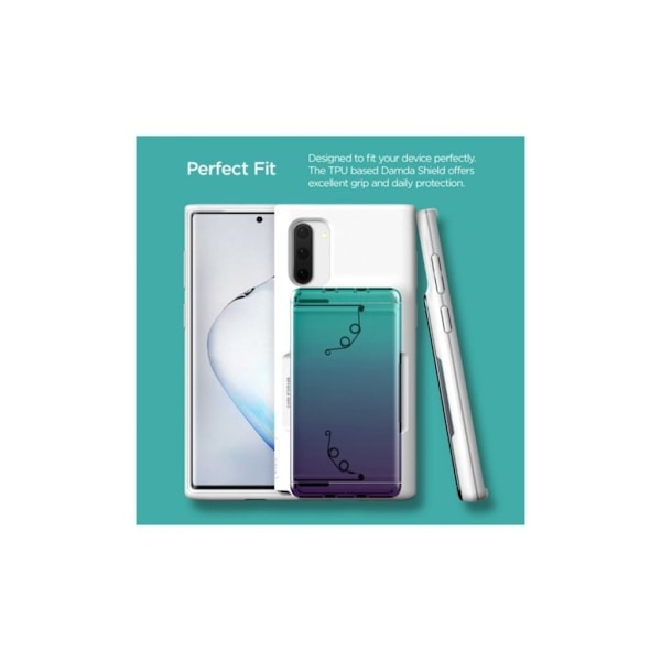 VRS Design Damda Glide Shield för Galaxy Note 10 - Vit - Grön Lila Grön