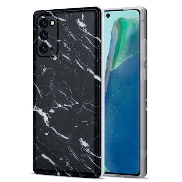 Marble Samsung Galaxy Note 20 5G / Note 20 Etui - Sort Marmor Black
