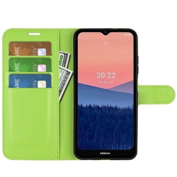 Klassisk Nokia C21 Flip Etui - Grøn Green