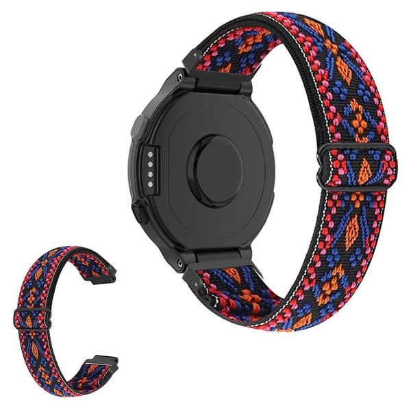 Unikt justerbart spænde i elastisk nylon til Garmin Forerunner-ur - Orange Orange