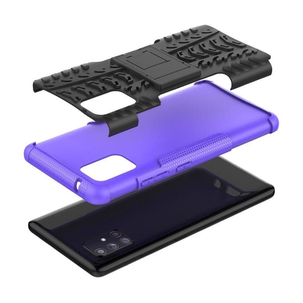 Offroad case - Samsung Galaxy A71 5G - Black / Purple Purple