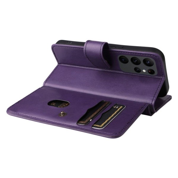 10-slot Lompakko Suojakotelo For Samsung Galaxy S23 Ultra - Violetti Purple