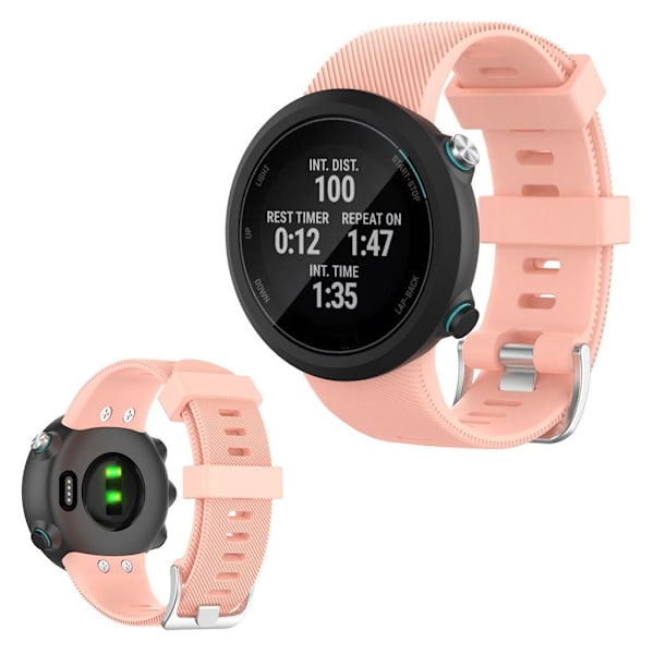 Garmin Swim 2 / Forerunner 45 / 45S hållbar silikon klockarmband - Light rosa Rosa