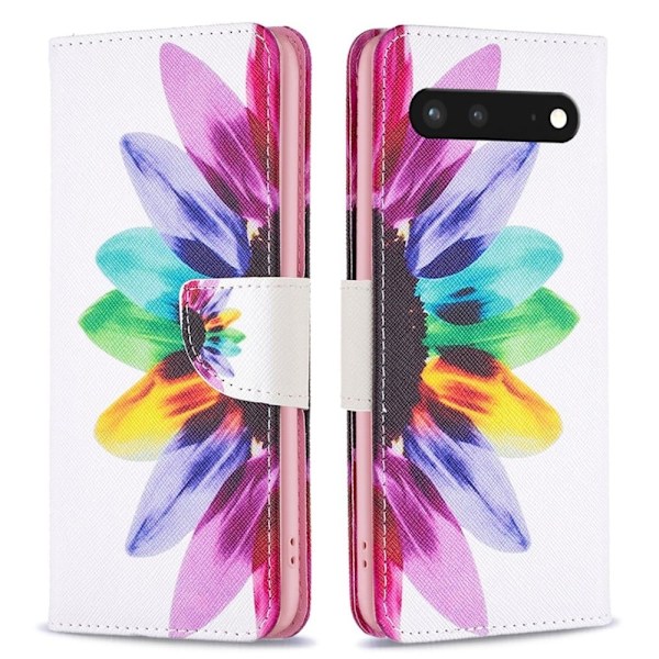 Wonderland Google Pixel 7 flip kuoret - Auringonkukka Multicolor