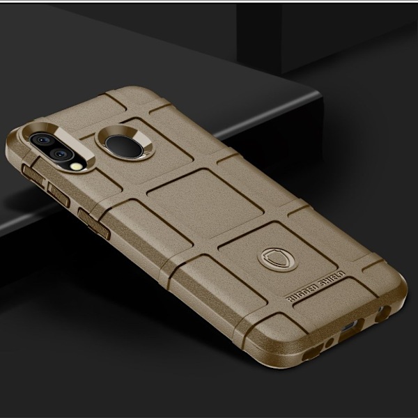 Rugged Shield Samsung Galaxy M20 cover - Brun Brown