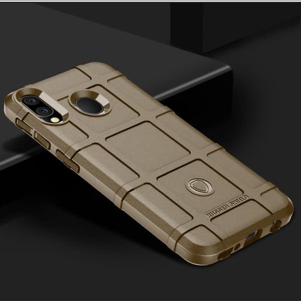 Rugged Shield Samsung Galaxy M20 deksel - Brun Brown