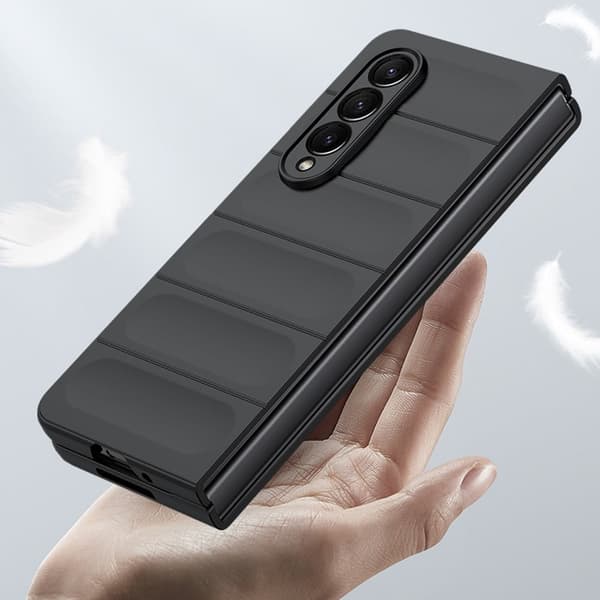 Blødt grebsformet cover til Samsung Galaxy Z Fold3 5G - Blå Blue