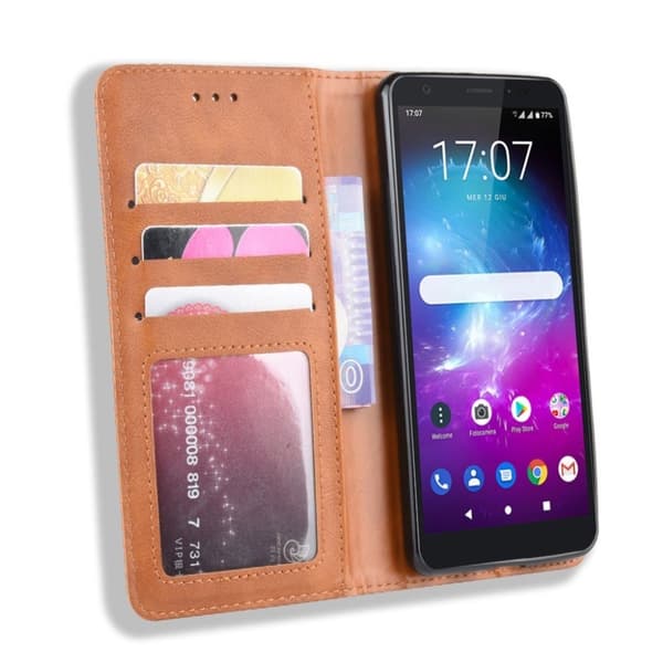 Bofink Vintage ZTE Blade A5 2019 kotelot - Ruskea Brown