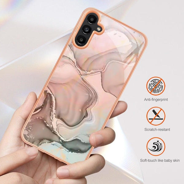 Marble Samsung Galaxy A54 Etui - Rose Pink