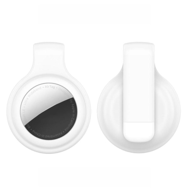 AirTags clip design silicone cover - White White