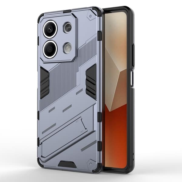 Støtsikkert hybriddeksel med et moderne preg for Xiaomi Redmi Note 13 5G  - Mørkeblå Blue