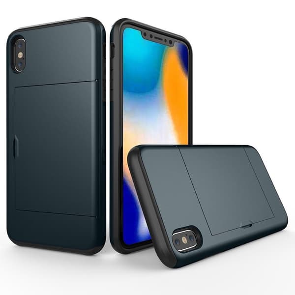 iPhone 9 beskyttende cover af hybrid materiale - Mørke Blå Blue
