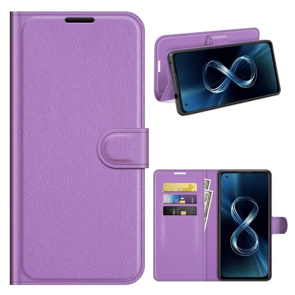 Classic Asus Zenfone 8 flip kuoret - Violetti Purple
