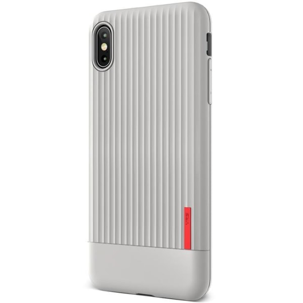 VRS Design iPhone XS Maxin yksittäinen sovitustarra - Harmaa Silver grey