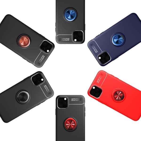 Ringo iPhone 11 Pro Max kuoret - Musta / punainen Red