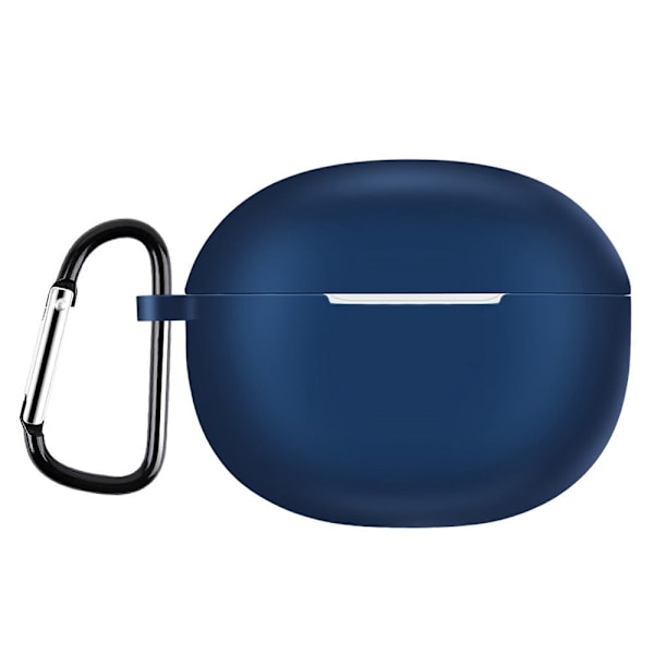 Realme Buds T100 silikonfodral med spänne - Blå Blå