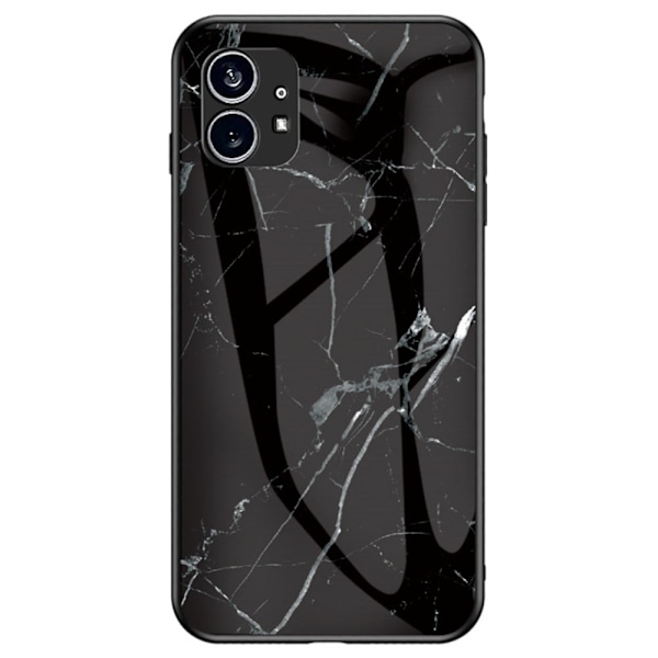 Fantasy Marble Nothing Phone (1) Cover - Sort Marmor Black