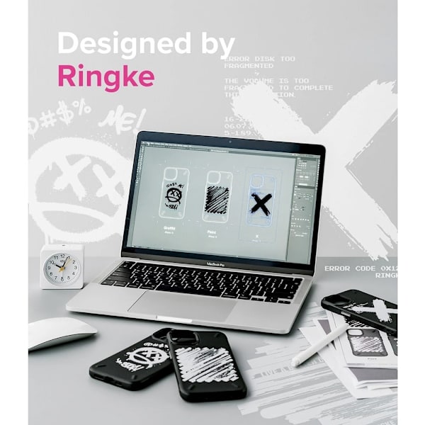 RINGKE ONYX DESIGN - iPhone 13 mini - Graffiti Svart
