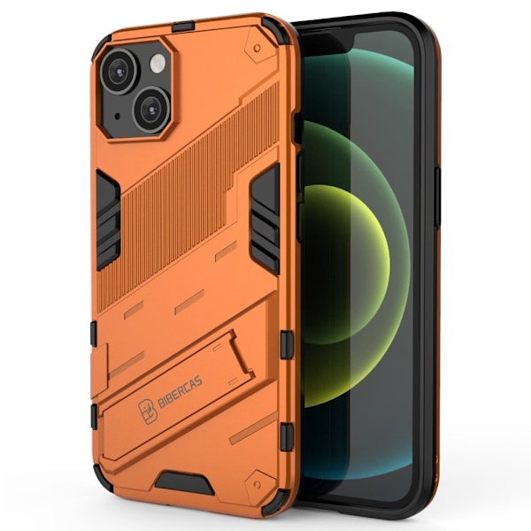 Shockproof Hybrid Suojakuori With A Modern Touch For iPhone 14 - Oranssi Orange
