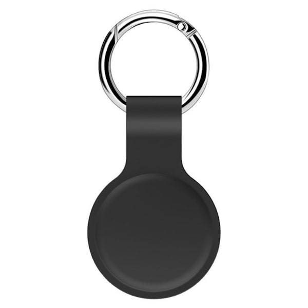 AirTags silikonikotelo avaimenperällä - Tummanharmaa Silver grey