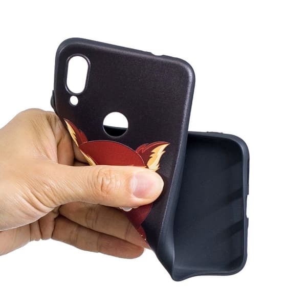 Imagine Xiaomi Redmi Note 7 / Note 7 Pro / Note 7S cover – Brun Ugle Multicolor