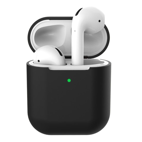 Apple Airpods silikonfodral till laddningsetui - Svart Svart