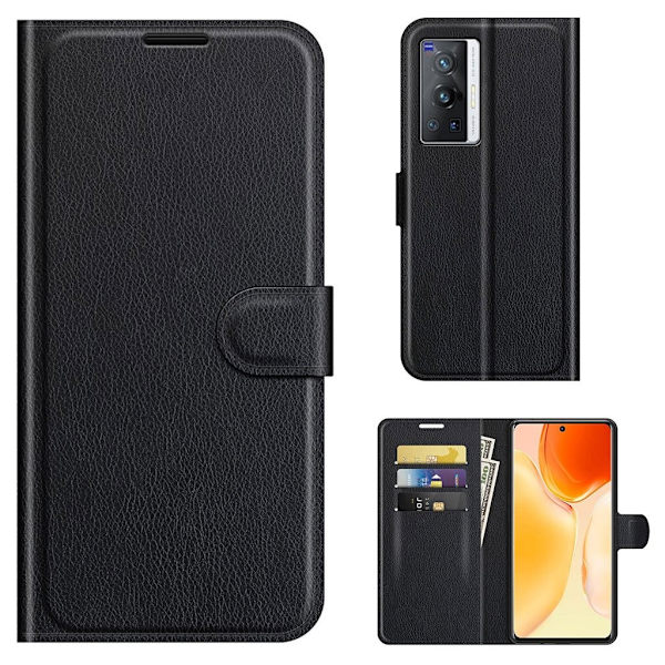Classic Vivo X70 Pro Flip Etui - Sort Black