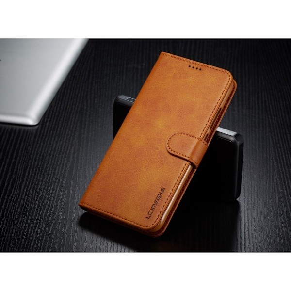 LC.IMEEKE Xiaomi Redmi Note 7 nahkainen suojakotelo - Ruskea Brown